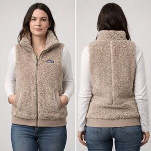 Patagonia Women's Los Gatos Fleece Vest Recycled Sherpa Full Zip Medium